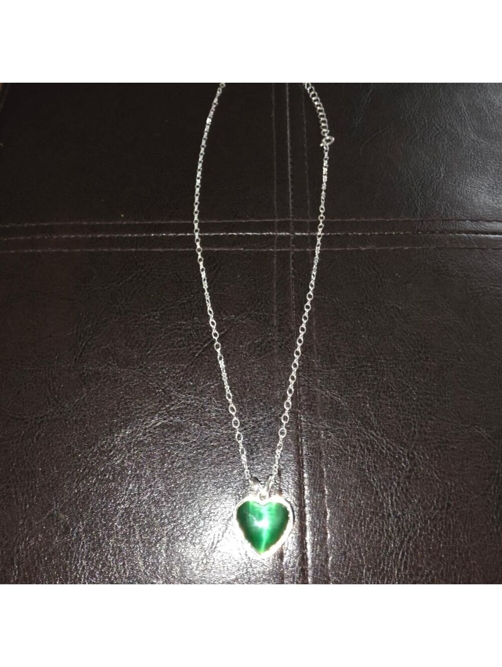 Avon Women's Green and Silver Jewellery